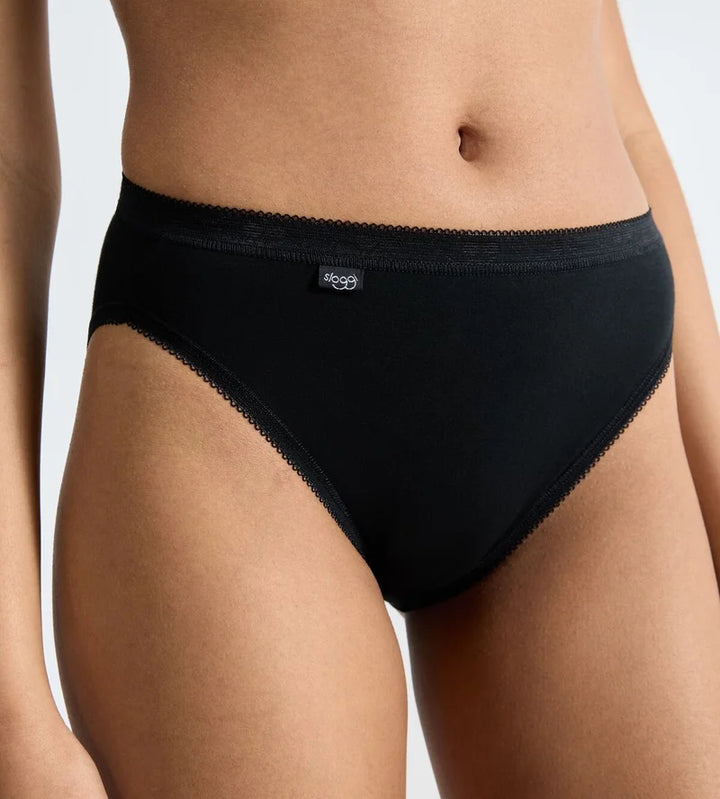Sloggi - Basic Plus Tai Brief 4x Multipack Black