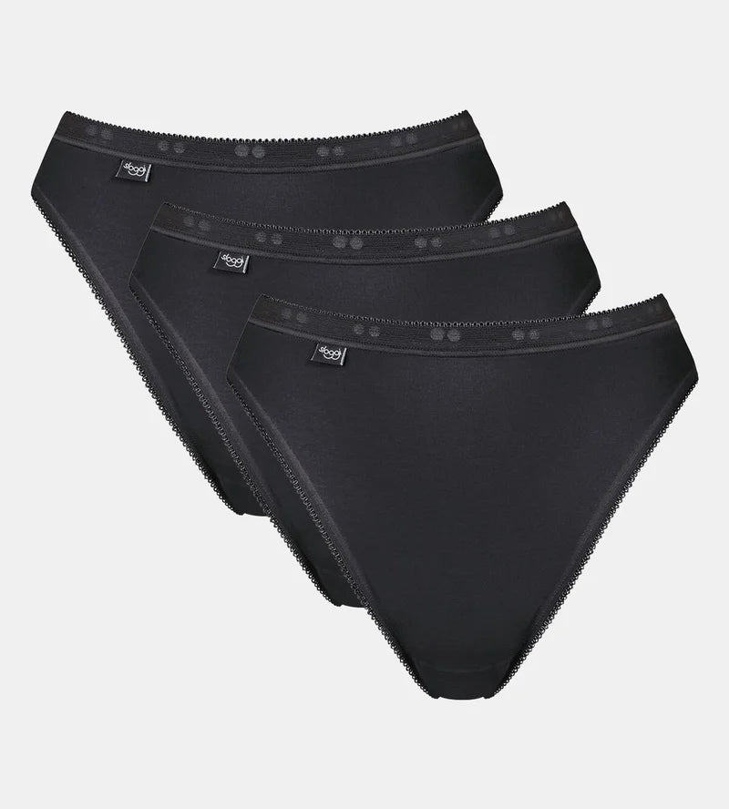 Sloggi - Basic Plus Tai Brief 3 Pack Black
