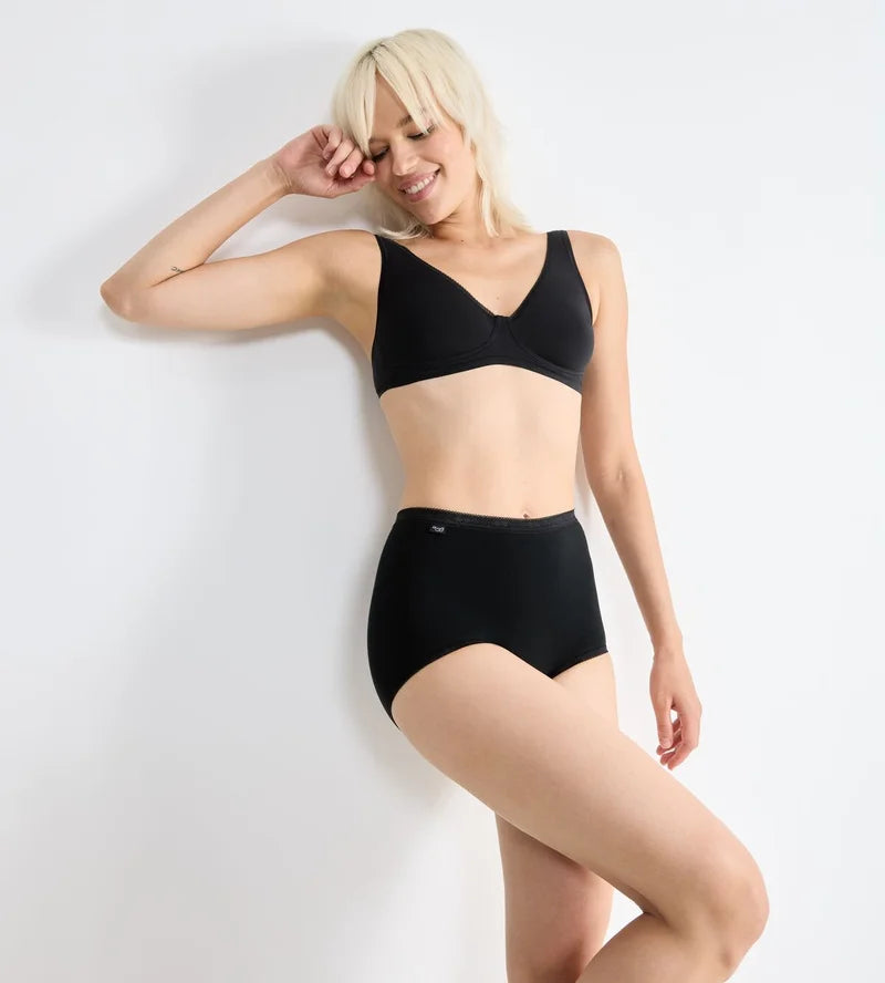 Sloggi - Basic Plus High Waist Brief Black