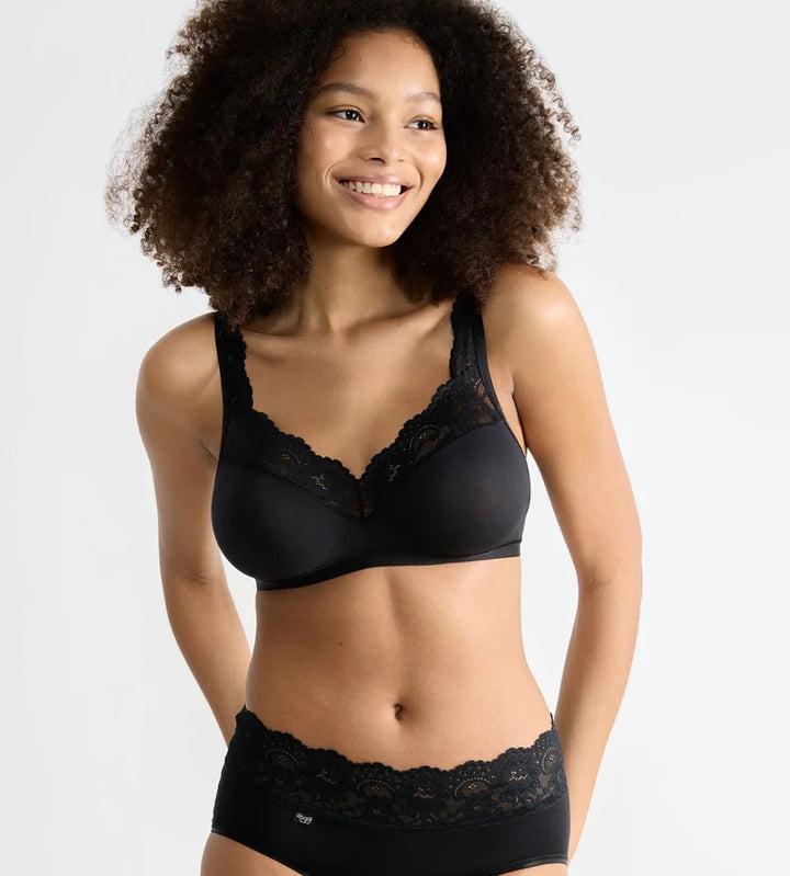 Sloggi - Romance Wireless Bra Black
