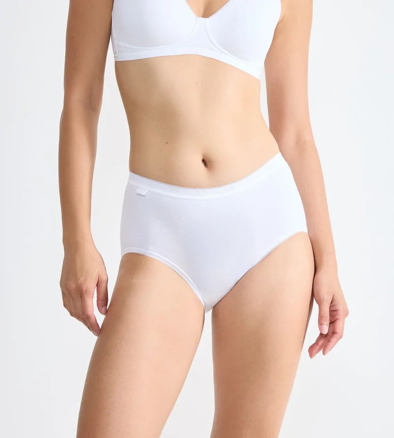 Sloggi - Basic Plus Midi Brief 4x Multipack White
