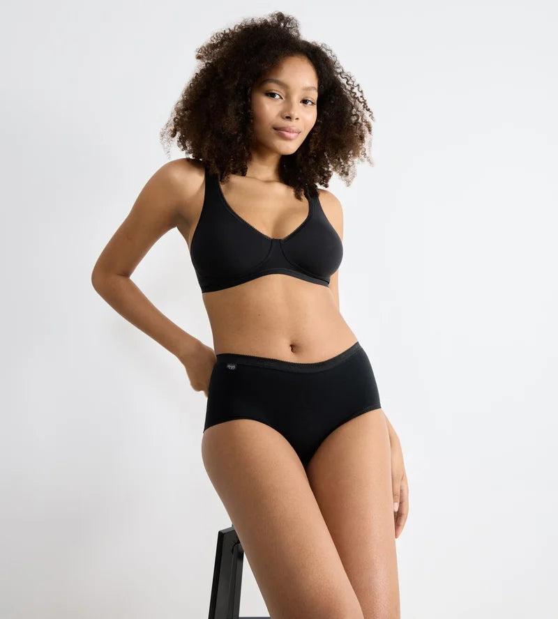 Sloggi - Basic Plus Midi Brief 4x Multipack Black