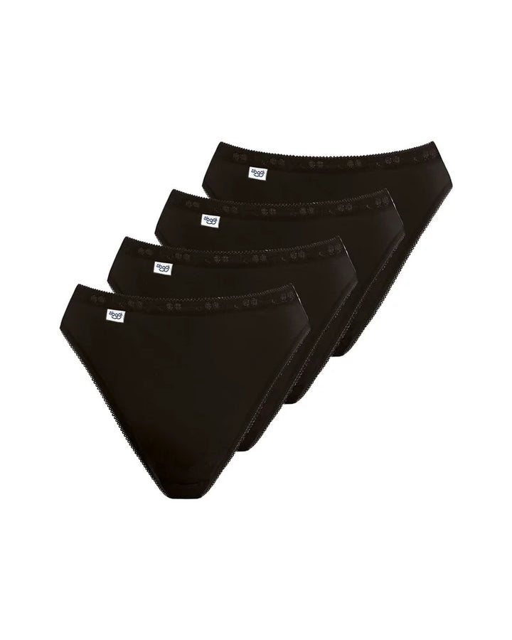 Sloggi - Basic Plus Tai Brief 4x Multipack Black
