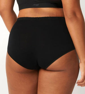Sloggi - Chic High Waist Brief 4 Pack Black