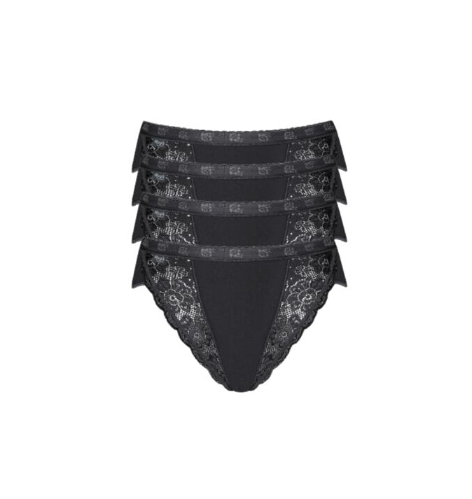 Sloggi - Chic Brief 4x Multipack Black