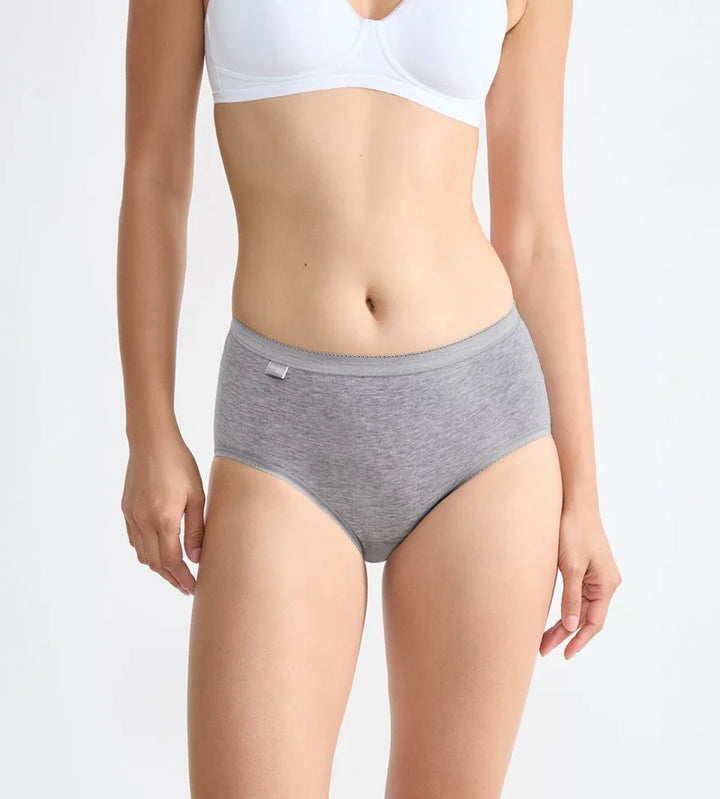 Sloggi - Basic Plus Brief 4x Multipack Grey, Blue & White