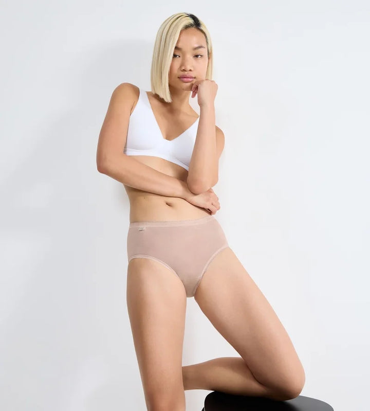 Sloggi - Basic Plus Brief 4x Multipack Grey, White, Nude & Purple