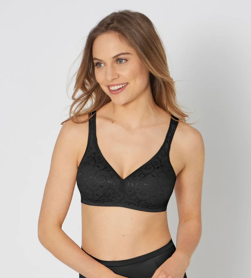 Triumph - Elegant Cotton Wireless Non-Padded Bra Black