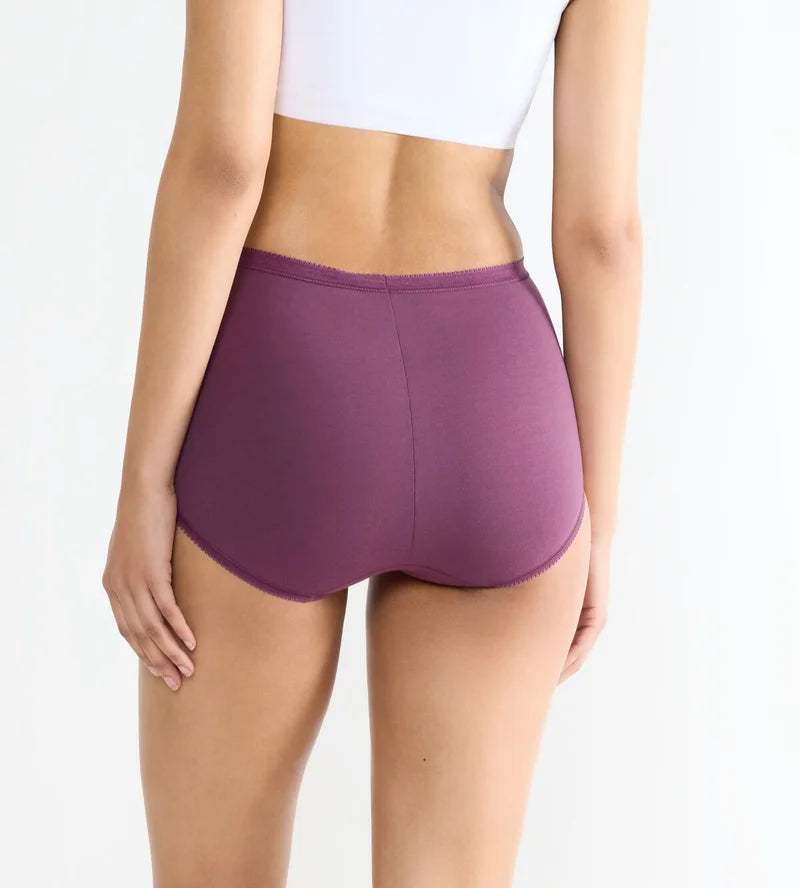 Sloggi - Basic Plus High Waist Brief Multipack Purple & Pink