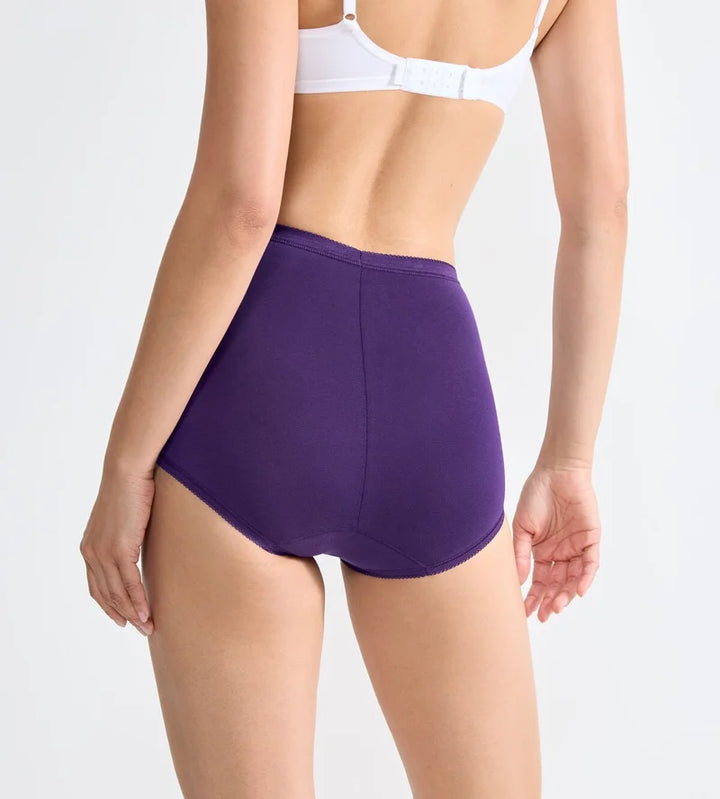 Sloggi - Basic Plus High Waist Brief Multipack Cream & Nude