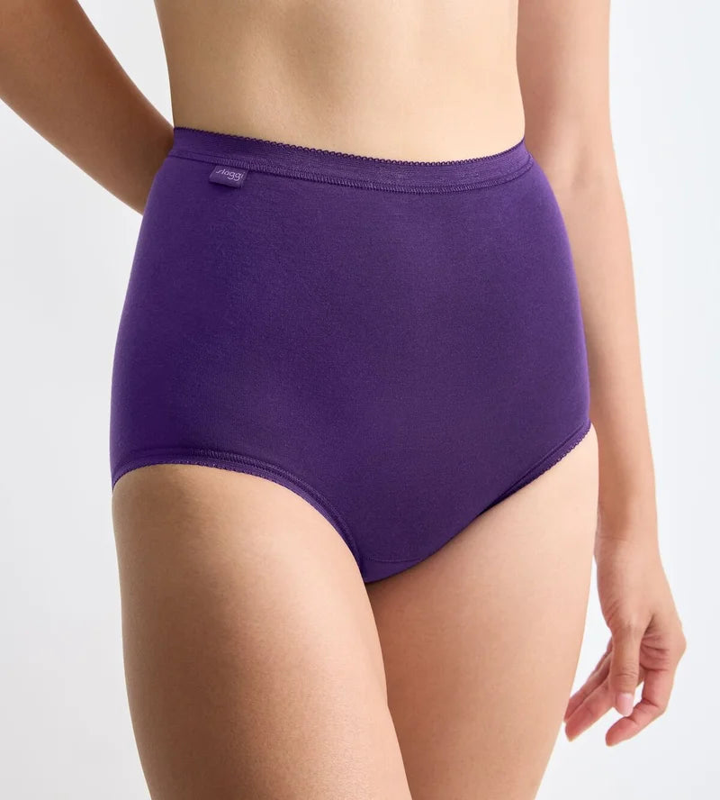 Sloggi - Basic Plus High Waist Brief Multipack Cream & Nude