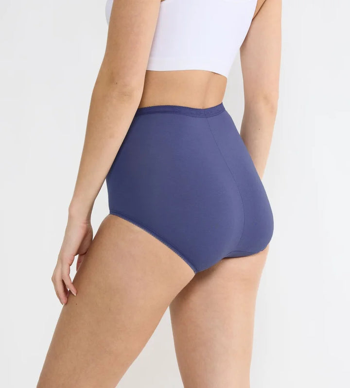 Sloggi - Basic Plus High Waist Brief Multipack Black & Blue