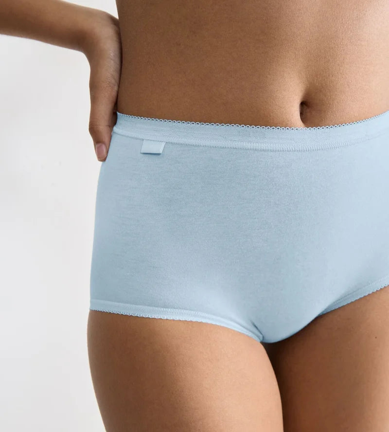 Sloggi - Basic Plus High Waist Brief Multipack Blue & White