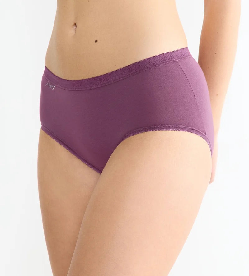 Sloggi - Basic Plus Brief Multipack Purple & Cream