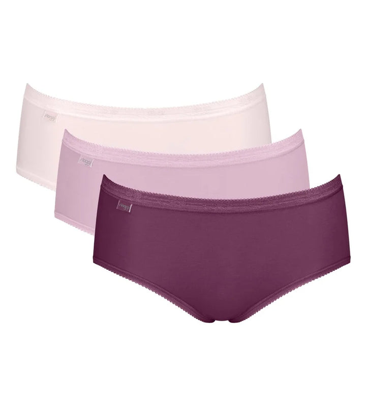 Sloggi - Basic Plus Brief Multipack Purple & Cream