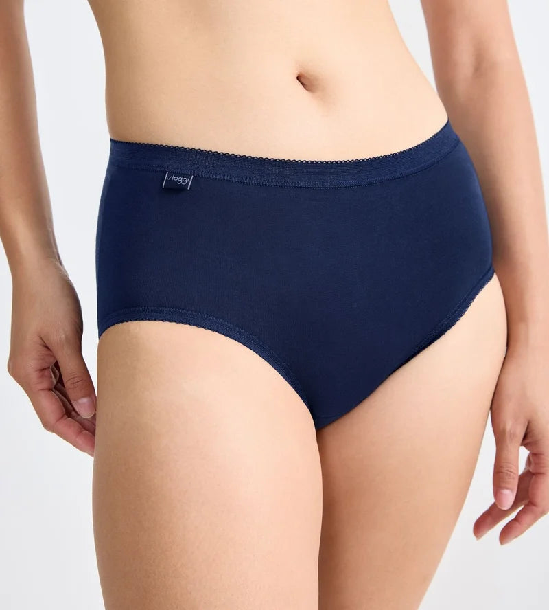Sloggi - Basic Plus Brief Multipack Grey, Blue & White