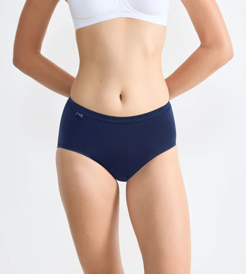 Sloggi - Basic Plus Brief Multipack Grey, Blue & White