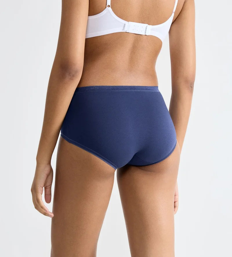 Sloggi - Basic Plus Brief Multipack Blue & White