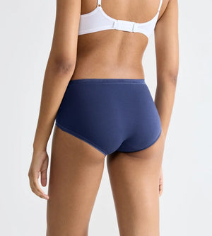 Sloggi - Basic Plus Brief 3 Pack Blue & White