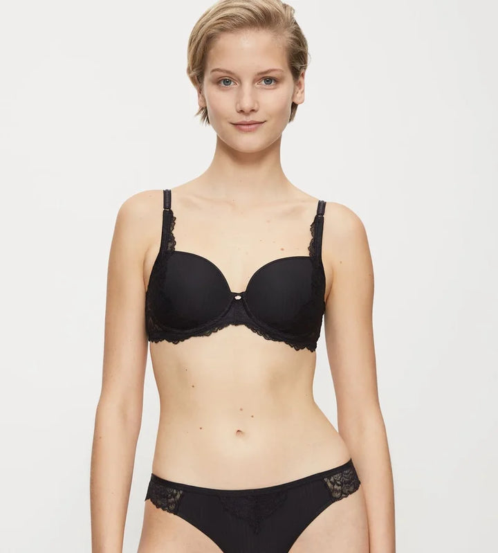 Triumph - Peony Florale Padded Spacer Bra Black