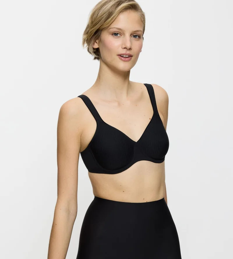 Triumph - Modern Soft Cotton Moulded Bra Black