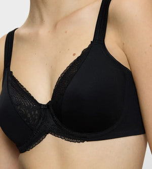 Triumph - Modern Lace Plus Cotton Full Cup Bra Black