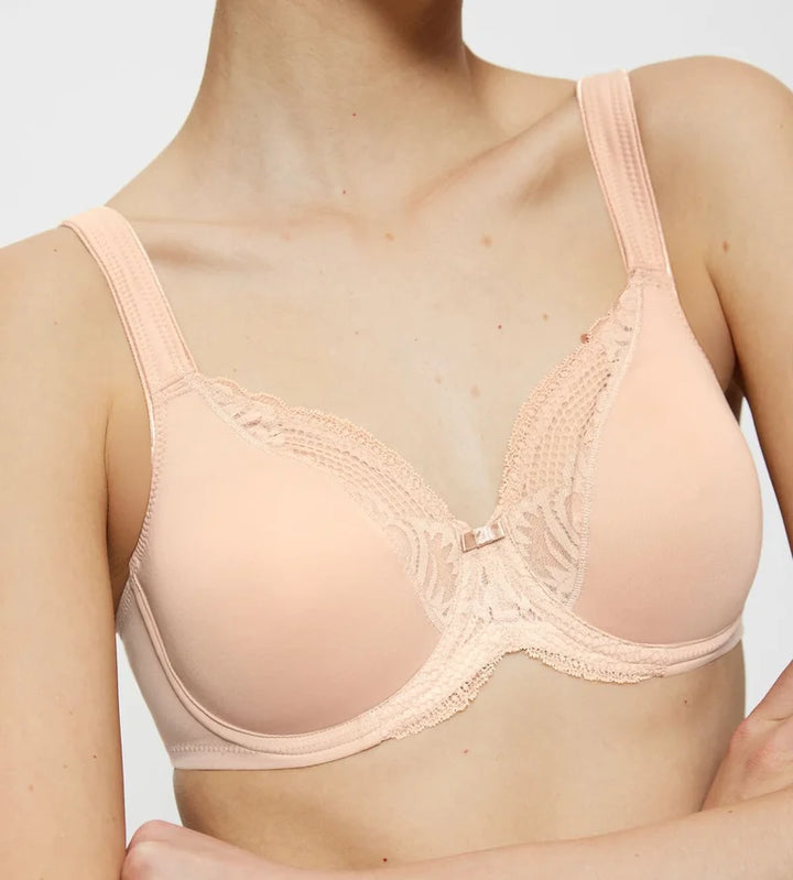 Triumph - Modern Lace Plus Cotton Full Cup Bra Neutral Beige