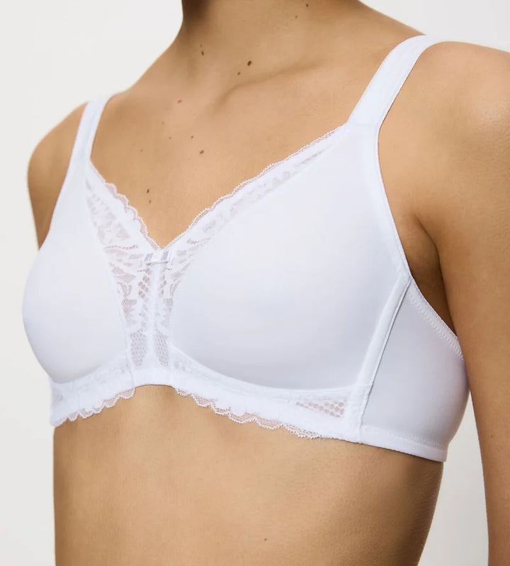 Triumph - Modern Lace Plus Cotton Wireless Bra White