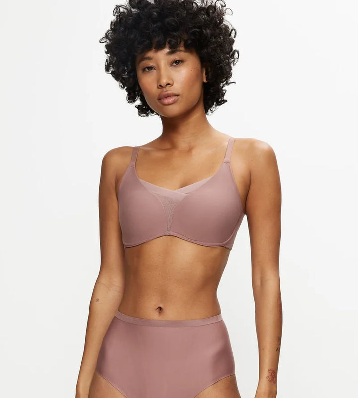 Triumph - Shape Smart Wireless Padded Smoothing Bra Rose Brown
