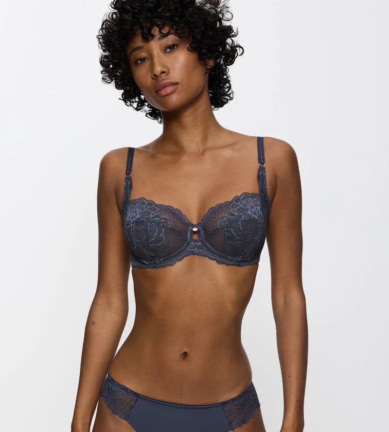 Triumph - Wild Peony Florale 4-Part Spacer Bra Pebble Grey