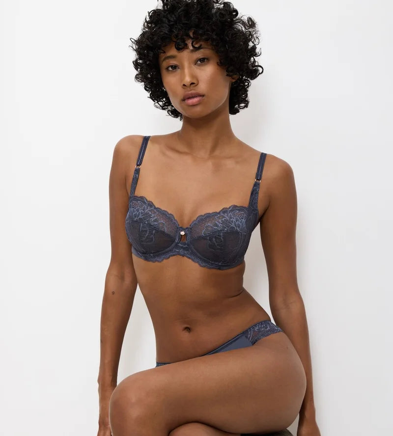 Triumph - Wild Peony Florale 4-Part Spacer Bra Pebble Grey