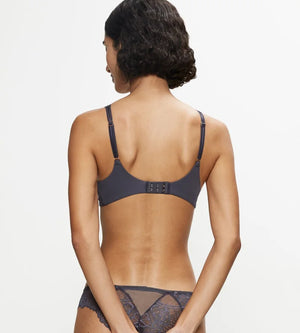 Triumph - Wild Peony Florale Plunge Spacer Bra Pebble Grey