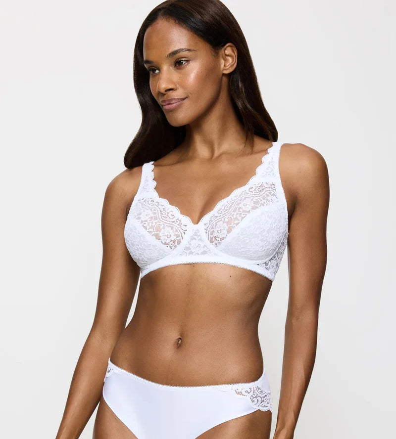 Triumph - Amourette Wireless Plunge Bra White