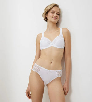 Triumph - Modern Lace Plus Cotton Full Cup Support Bra White