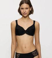 Triumph - Modern Lace Plus Cotton Full Cup Support Bra Black