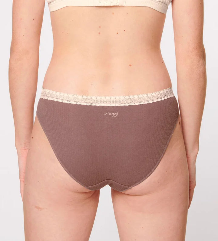 Sloggi - Go Ribbed Brief Brown