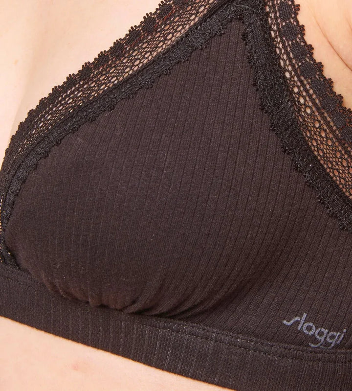 Sloggi - Go Ribbed Bralette Black