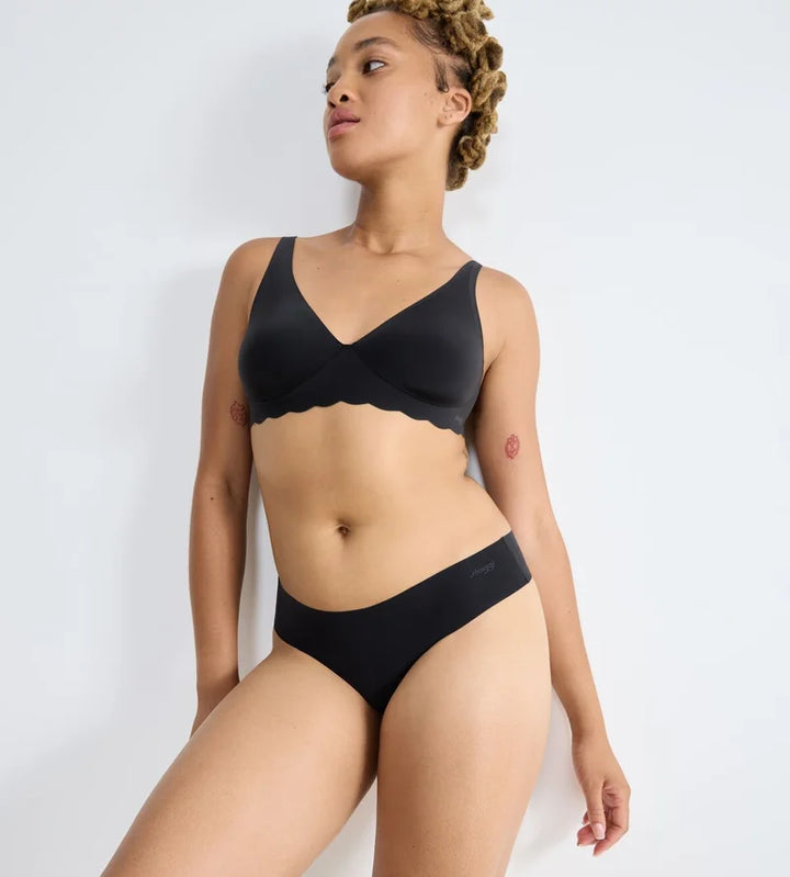 Sloggi - Zero Microfibre Hipstring Black