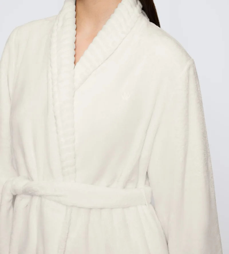 Triumph - Robes Fleece Robe Silk White