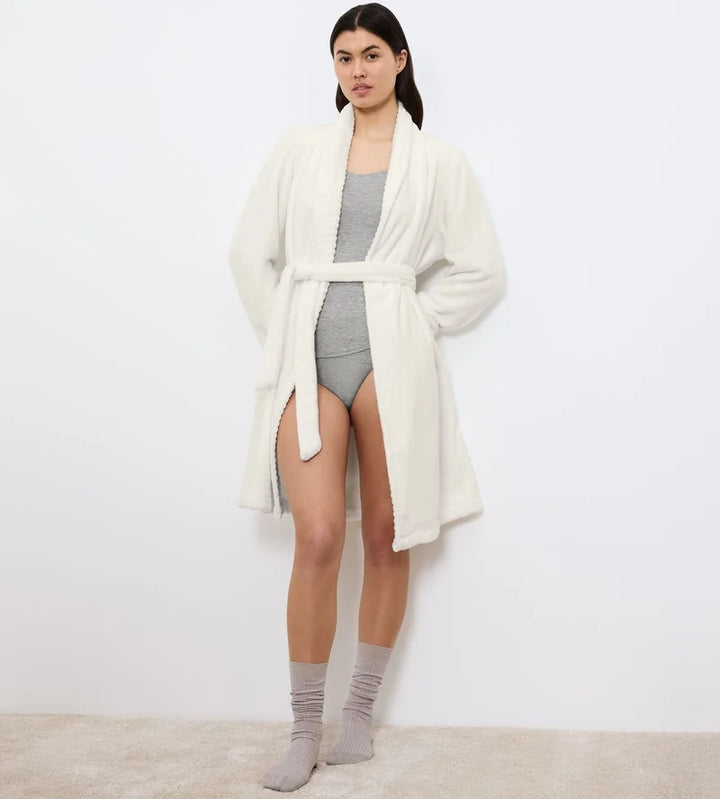 Triumph - Robes Fleece Robe Silk White