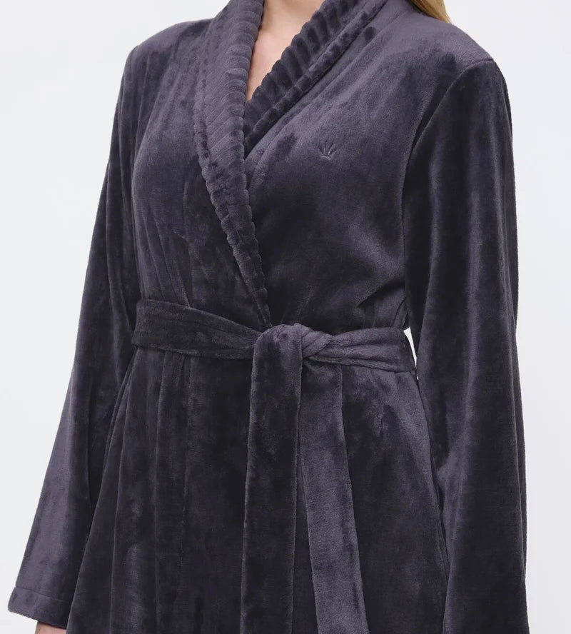 Triumph - Robes Fleece Robe Ink Grey