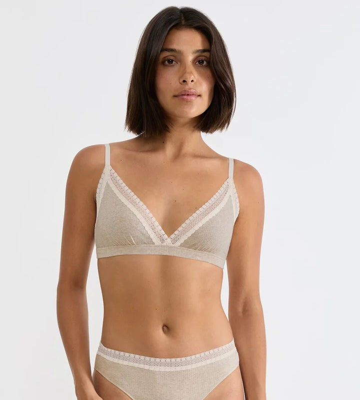 Sloggi - Go Ribbed Bralette Grey Combination