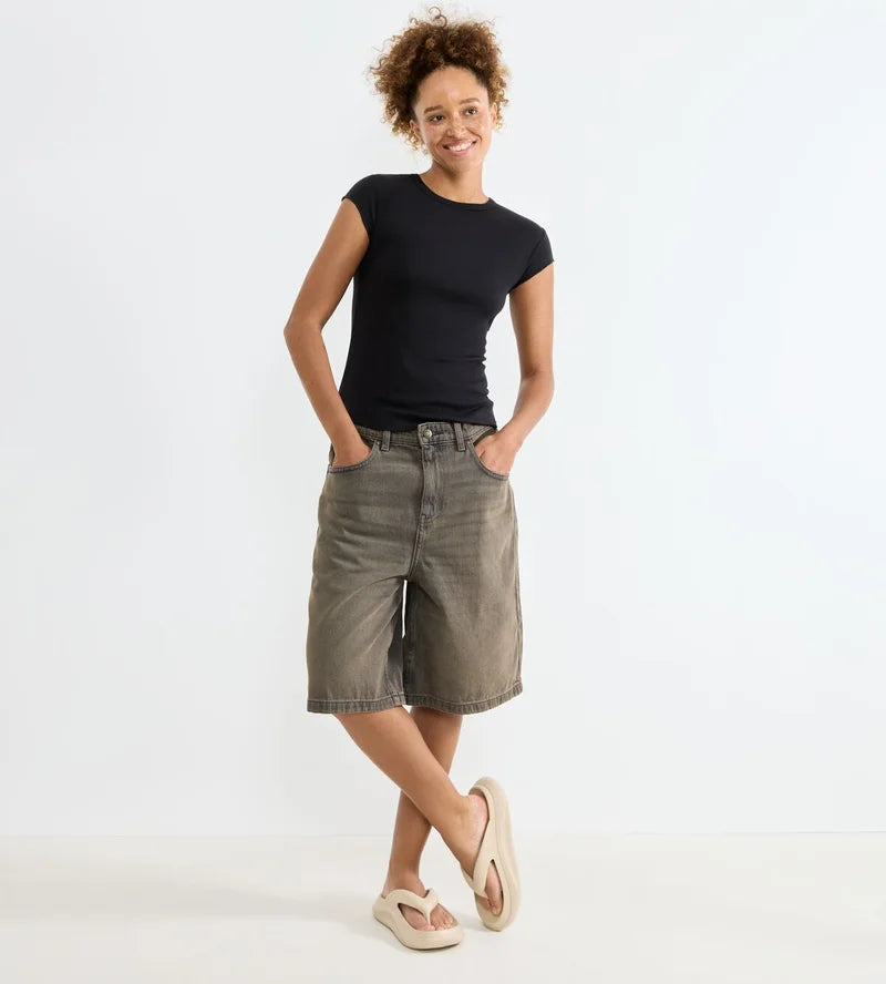 Sloggi - Go Ribbed T-Shirt Black