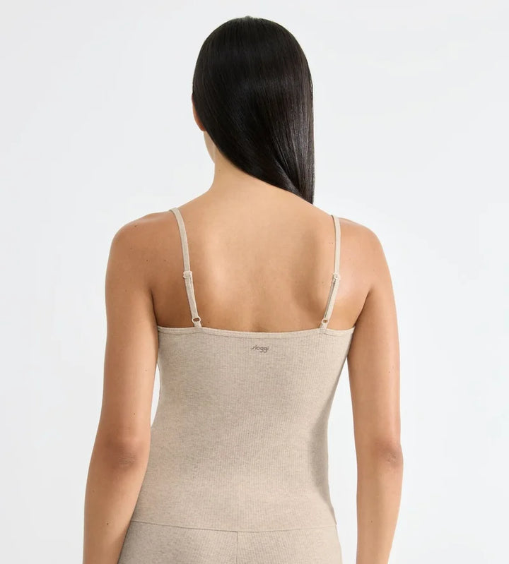 Sloggi - Go Ribbed Spaghetti Top Grey Combination