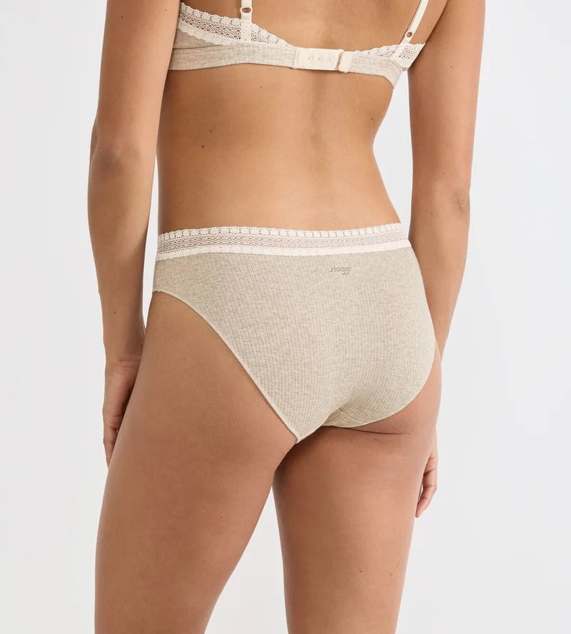 Sloggi - Go Ribbed Brief Grey Combination