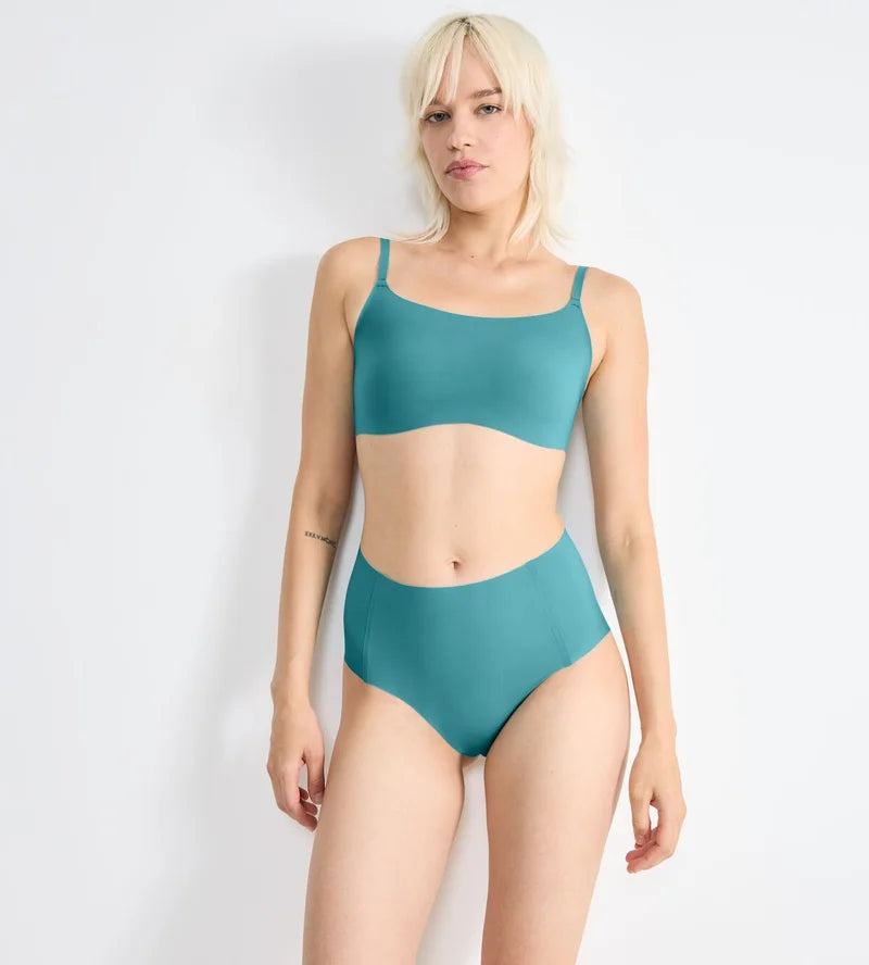 Sloggi - Zero Feel High Waist Brief Quiet Turquoise