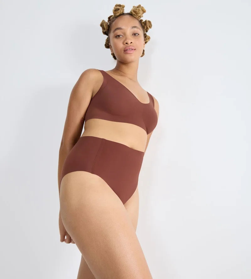Sloggi - Zero Feel High Waist Brief Burnt Henna