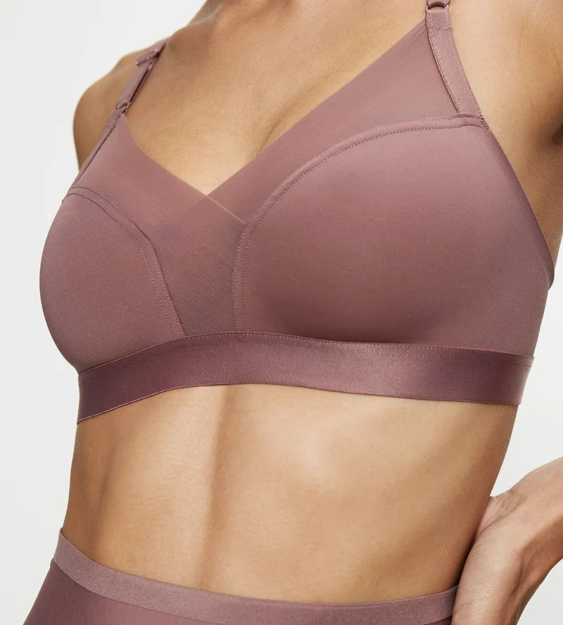 Triumph - Shape Smart Wireless Non-Padded Smoothing Bra Rose Brown