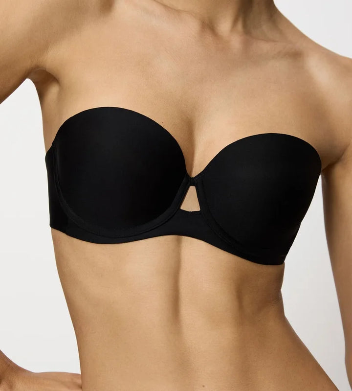 Triumph - Pure Micro Strapless Padded Wire Bra Black