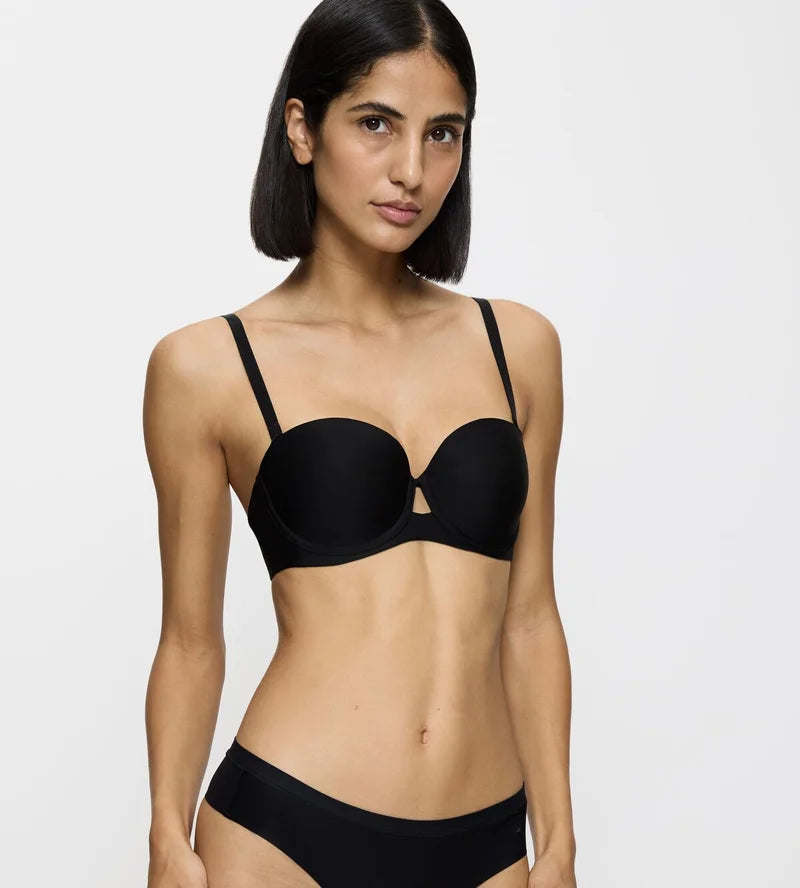 Triumph - Pure Micro Strapless Padded Wire Bra Black